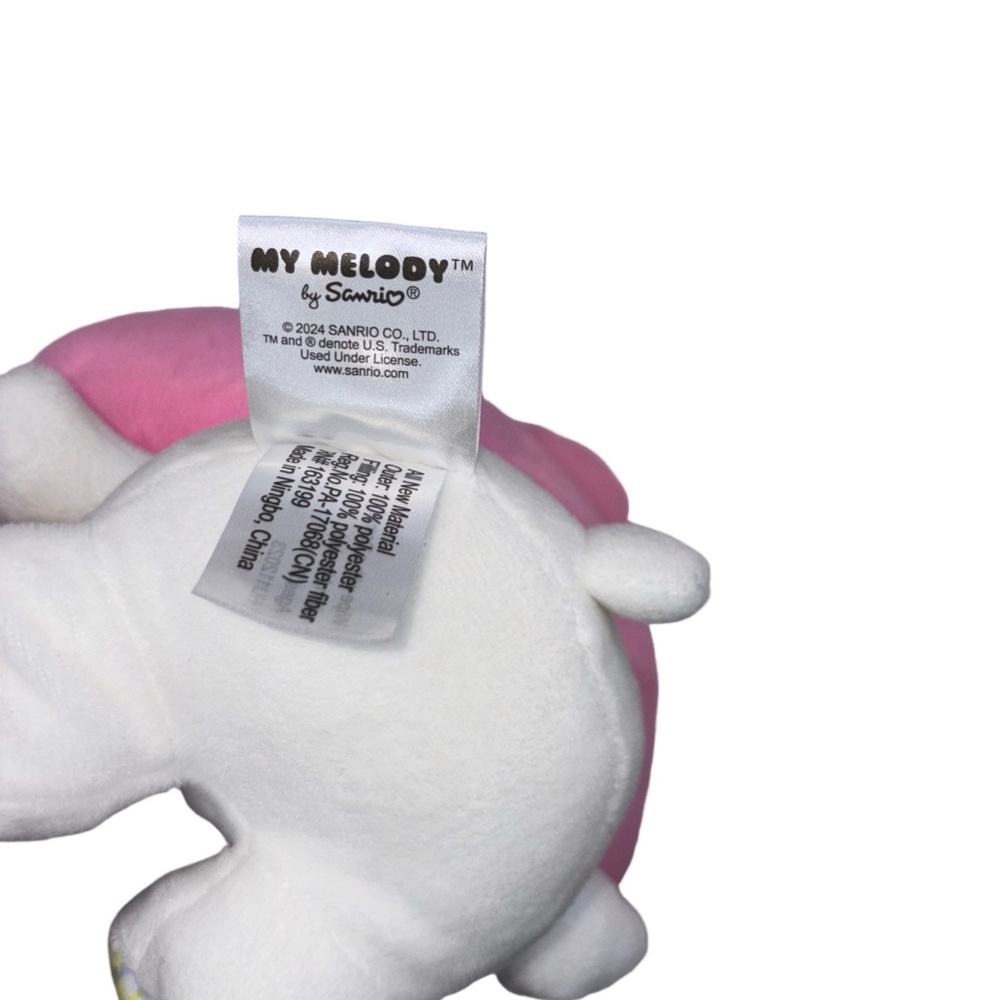 Sanrio My Melody Pink Bunny Plush Pastel Plaid Kawaii Stuffed Animal  - N - Picture 5 of 6